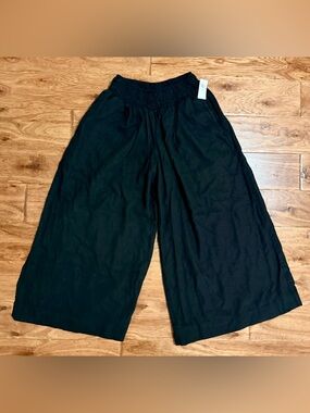 🆕 Old Navy Black Wide-Leg Linen Pants